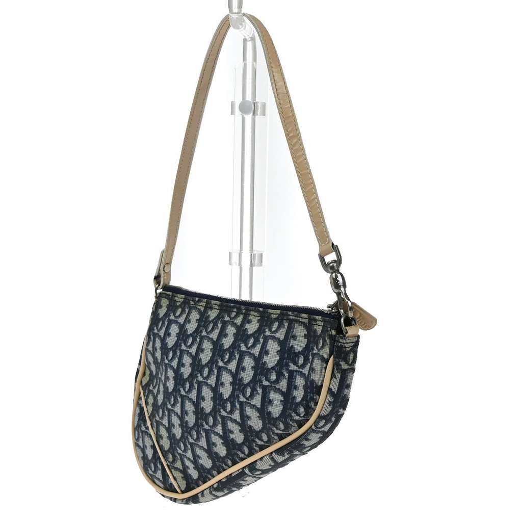 Christian Dior Vintage Saddle Bag Blue Good condition - Inside View