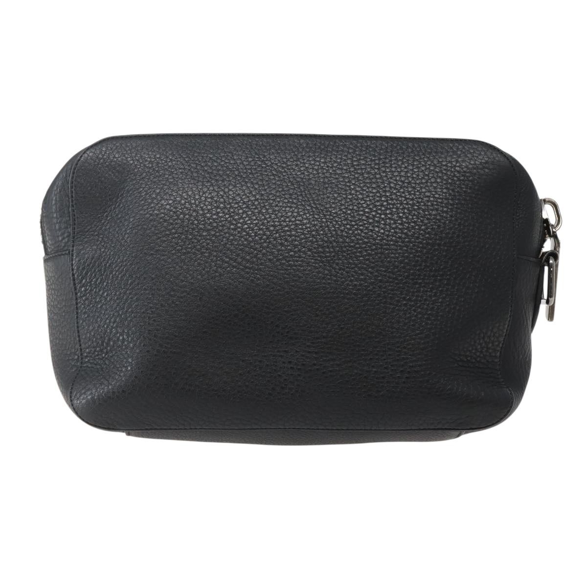 Christian Louboutin Loubiclutch Black Leather Good condition - Back View