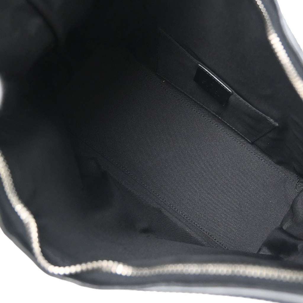 Gucci Vintage Clasp Handle Hobo Black Canvas Good condition - Inside View