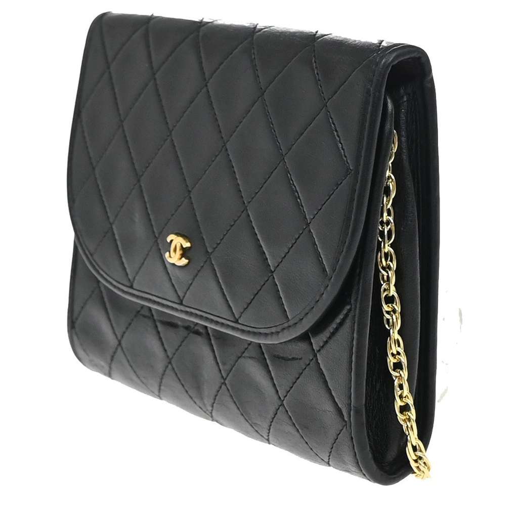 Chanel Wallet on Chain Black Leather Good condition - Inside View