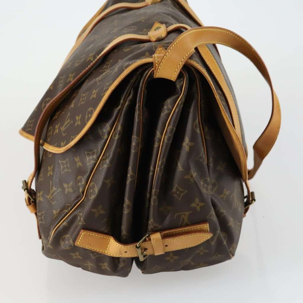 Louis Vuitton Saumur Handbag Brown Canvas Good condition - Inside View