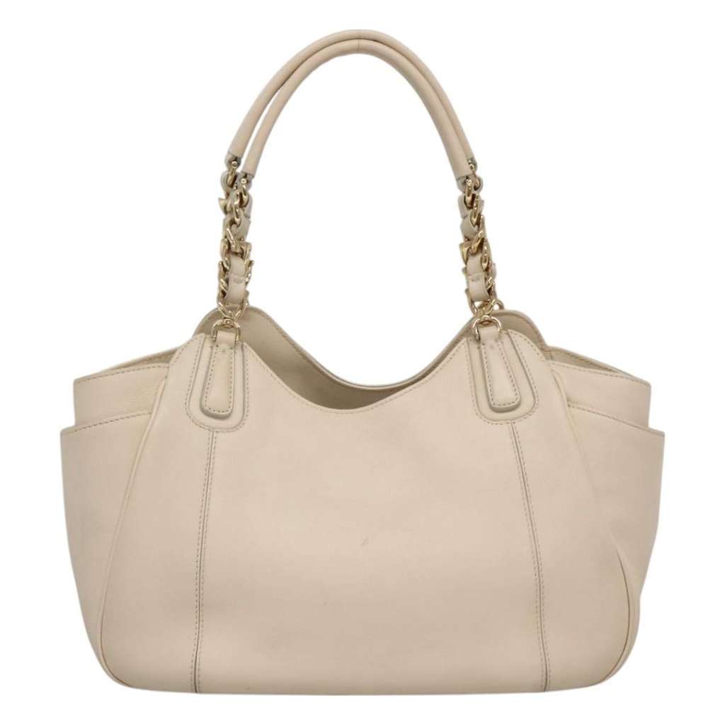 Salvatore Ferragamo Melinda Tote Beige Leather Good condition - Back View
