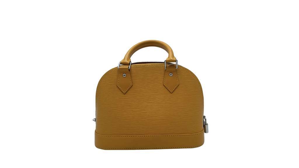 Louis Vuitton Alma Handbag Yellow Leather Never worn - Back View