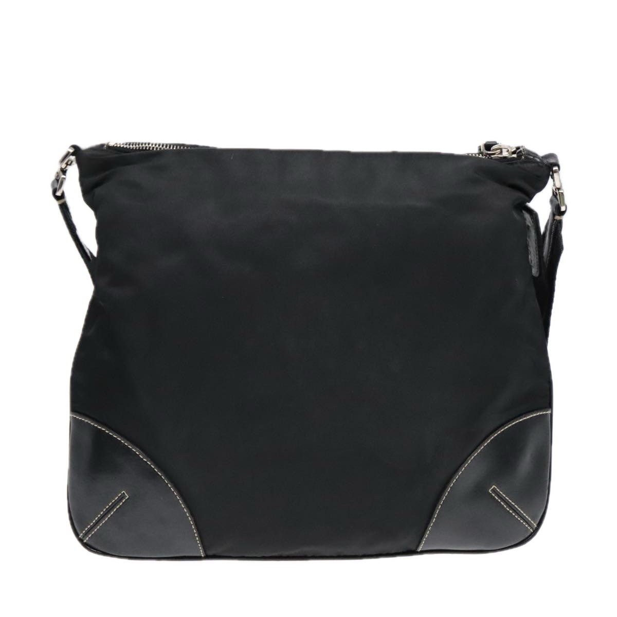 Prada Zip Messenger Bag Black Good condition - Back View