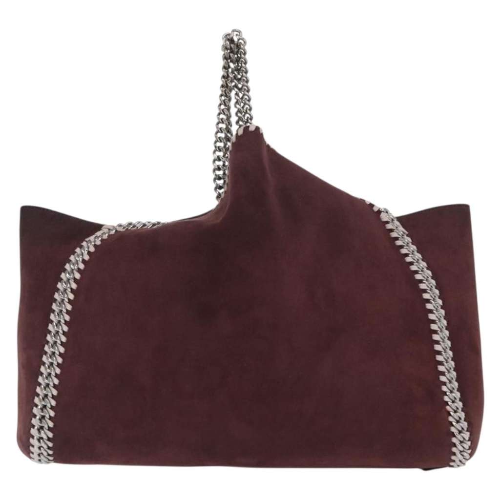 Stella Mccartney Falabella Reversible Tote Burgundy Polyester Good condition - Back View