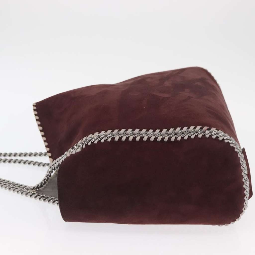 Stella Mccartney Falabella Reversible Tote Burgundy Polyester Good condition - Model View