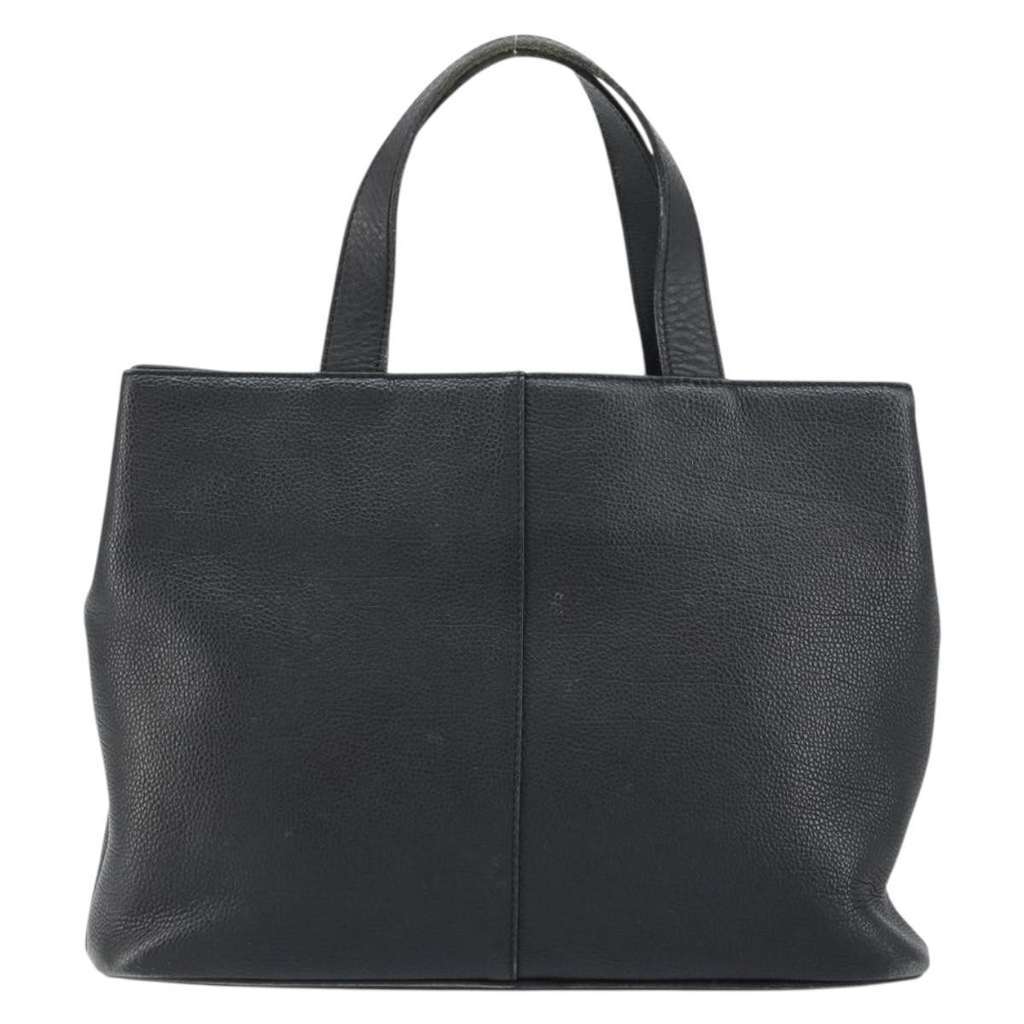 Burberry Vintage Handbag Black Leather Fair condition - Back View