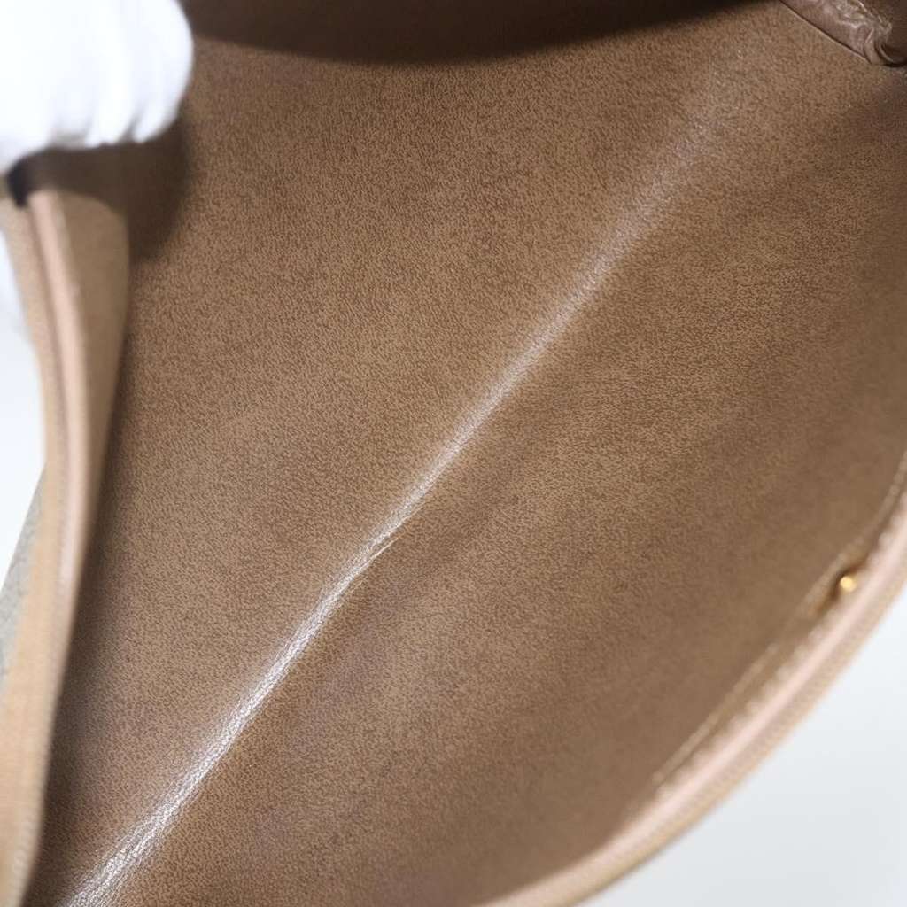 Christian Dior Vintage honeycomb clutch Beige Canvas Good condition - Box View