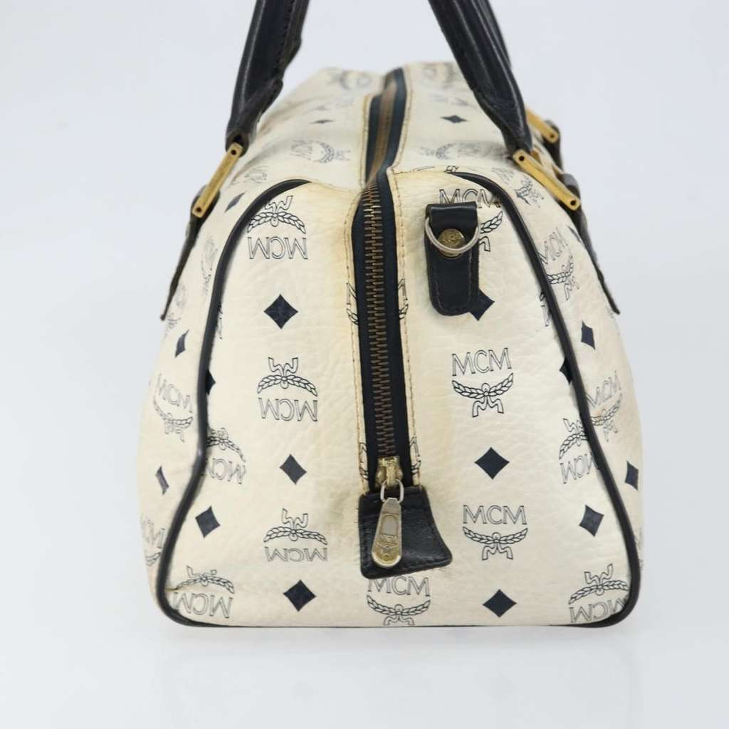 Mcm Visetos logogramme Handbag White Canvas Good condition - Inside View