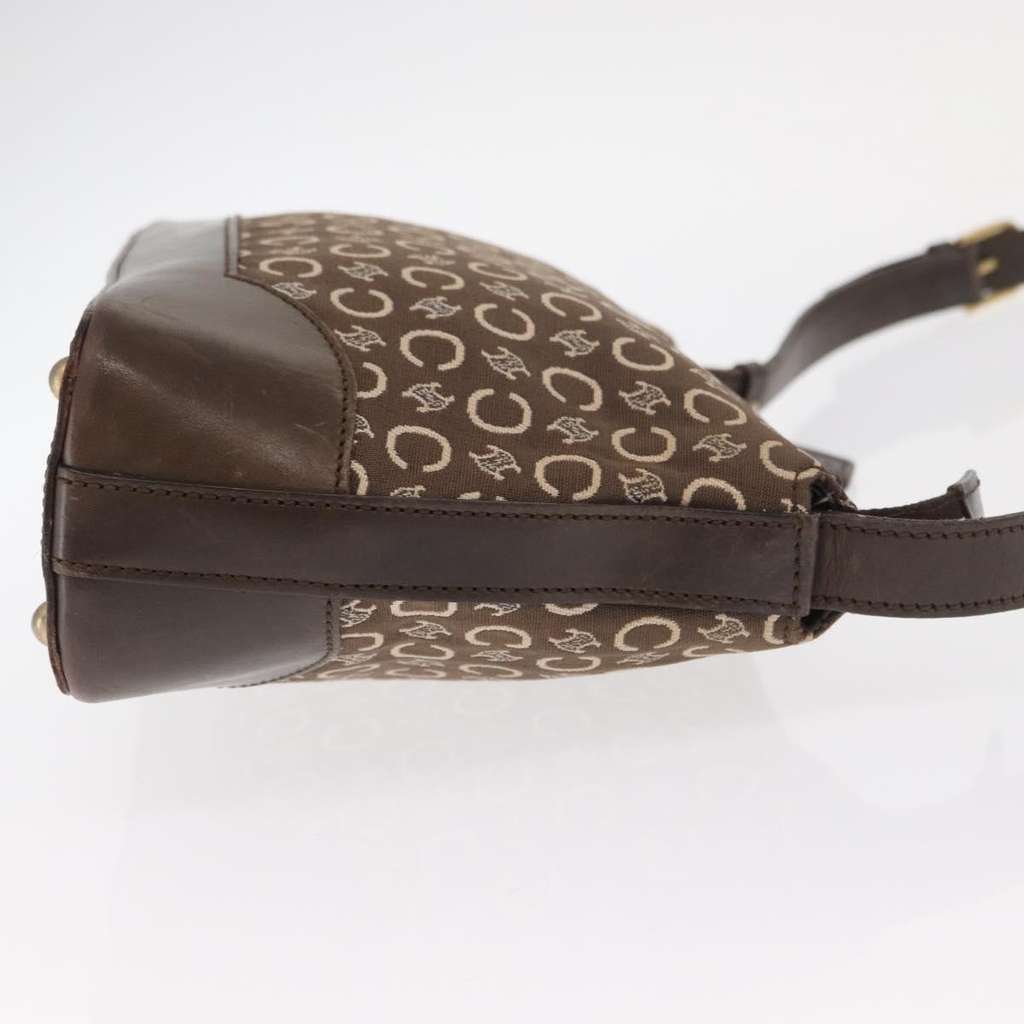 Celine C Macadam Shoulder bag Brown Canvas Good condition - Inside View