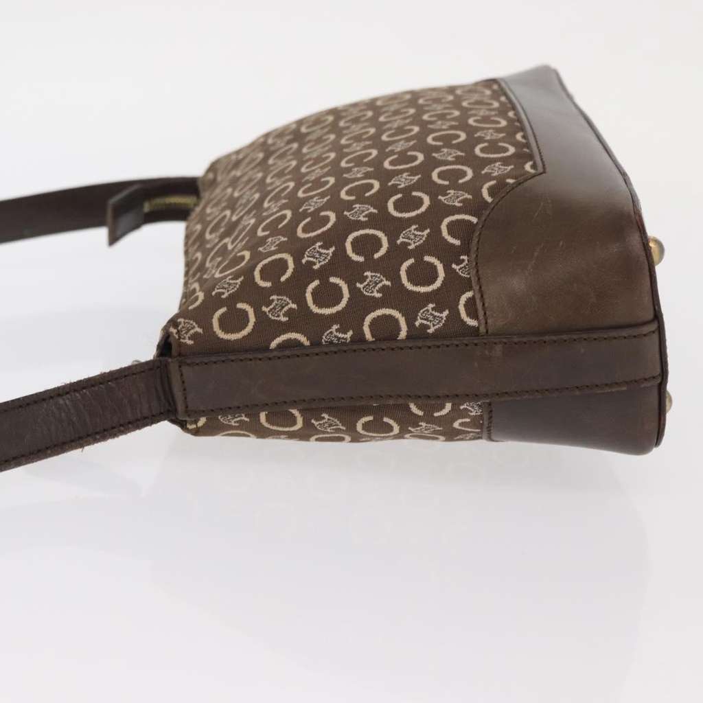 Celine C Macadam Shoulder bag Brown Canvas Good condition - Model View