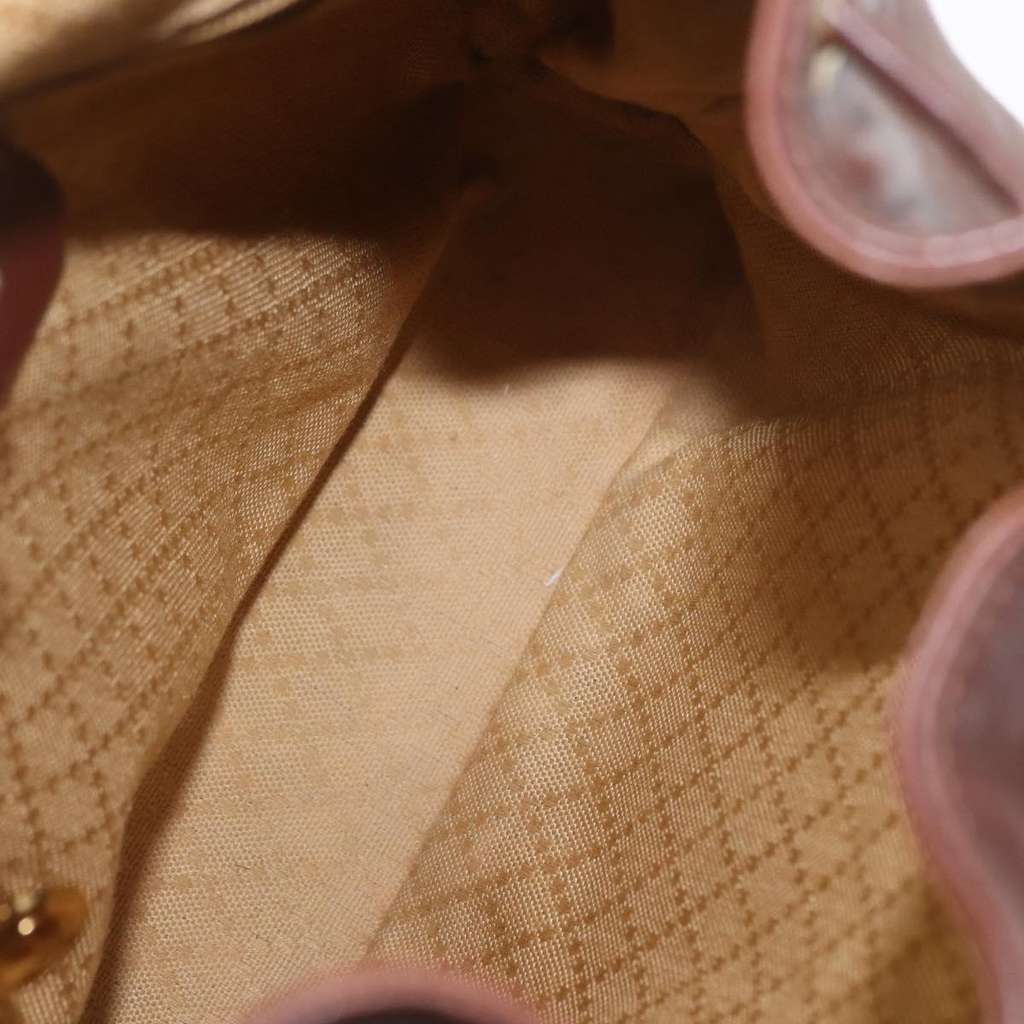 Gucci Vintage Bamboo Backpack Brown Leather Good condition - Box View