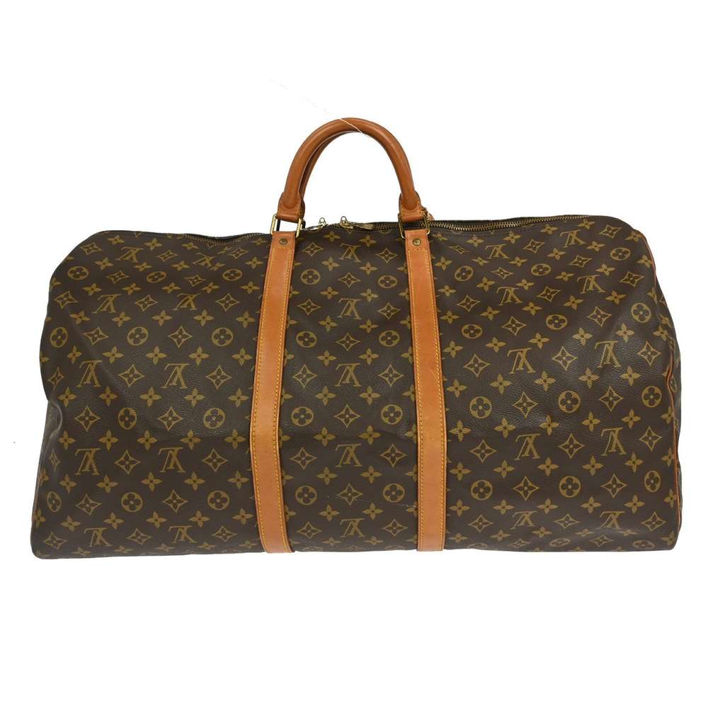 Louis Vuitton Keepall Bag Brown Canvas Good condition - Back View