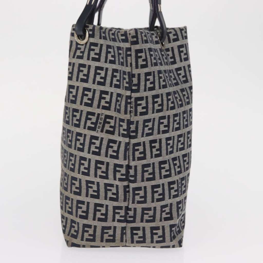 Fendi Shopping Tote Navy Canvas Good condition - Inside View
