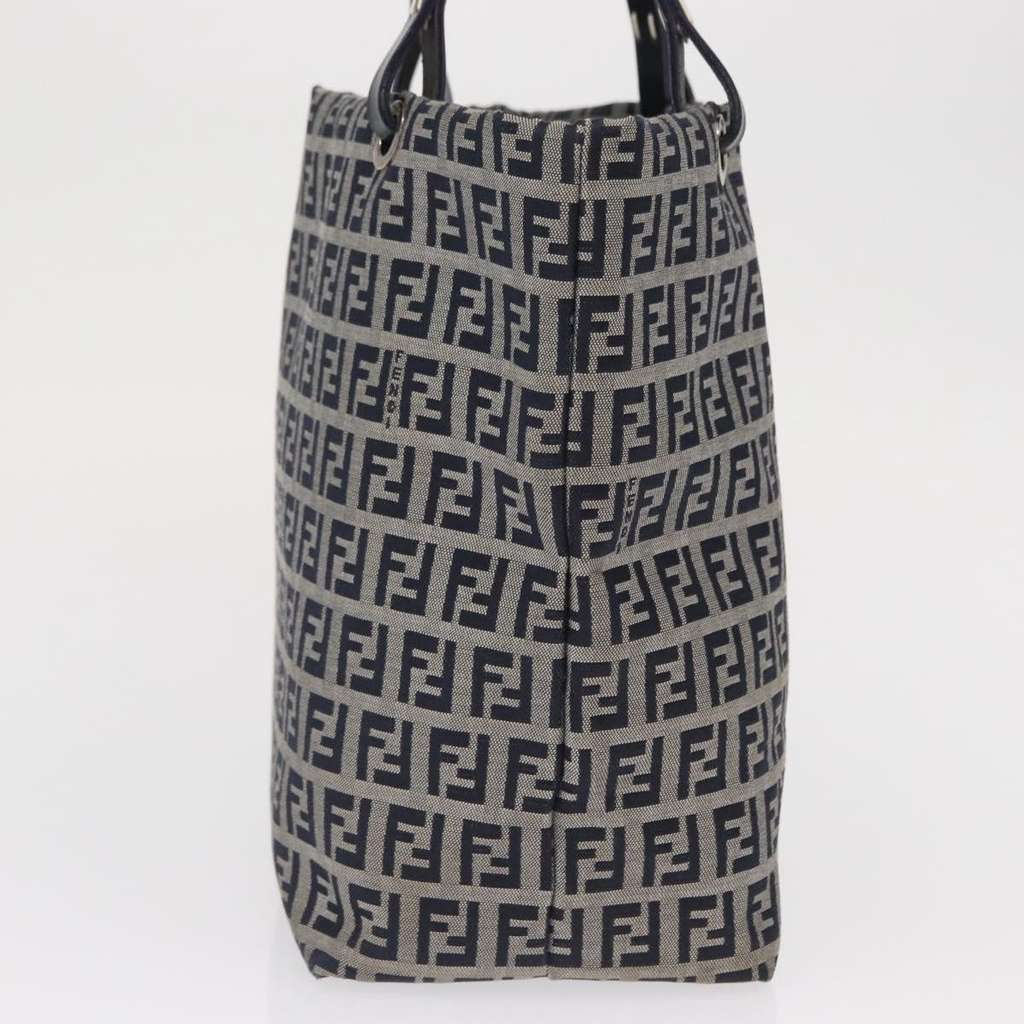 Fendi Shopping Tote Navy Canvas Good condition - Model View
