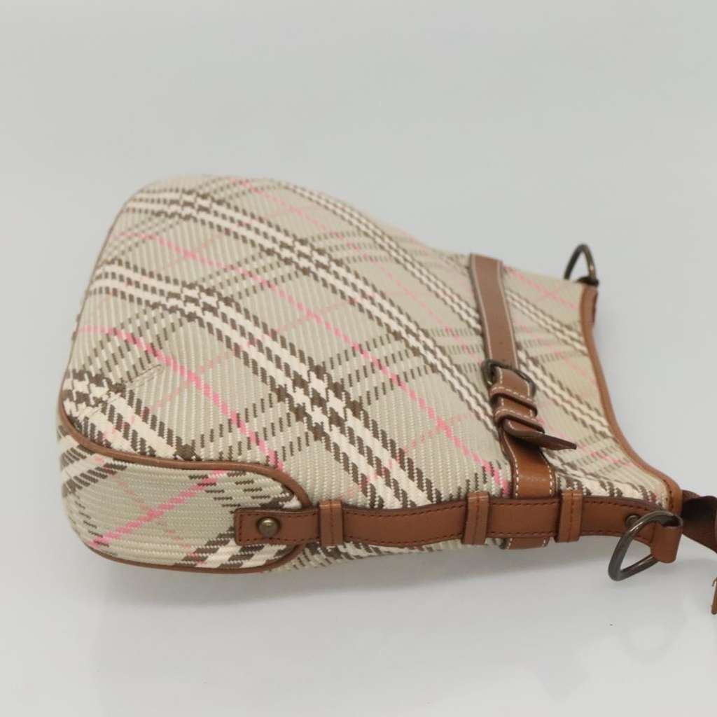 Burberry Nova check Shoulder bag Beige Canvas Good condition - Inside View