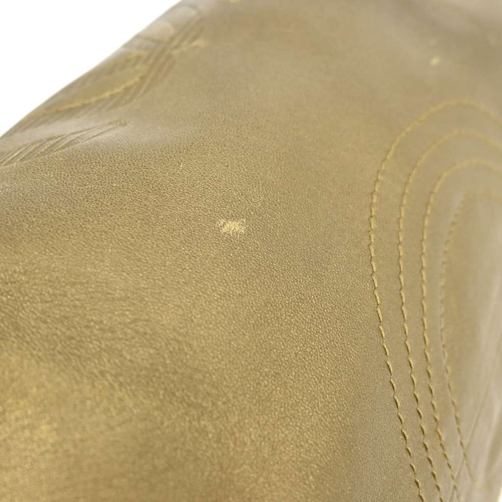 Loewe Anagram Logo Nappa Aire Hand Bag Gold Leather Good condition - Model View