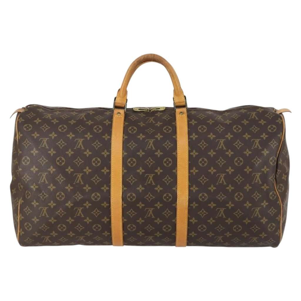 Louis Vuitton Keepall Bag Brown Canvas Good condition - Back View