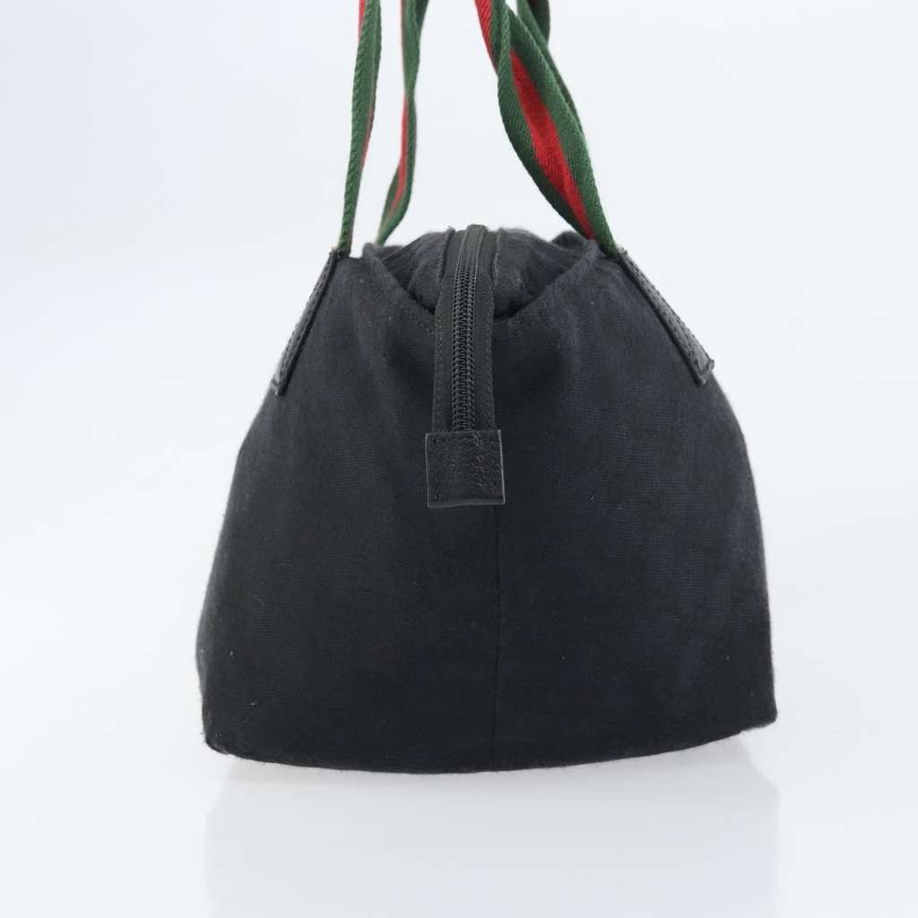 Gucci Web Zip Tote Black Canvas Good condition - Inside View