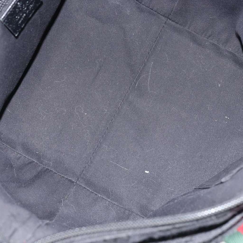 Gucci Web Zip Tote Black Canvas Good condition - Box View