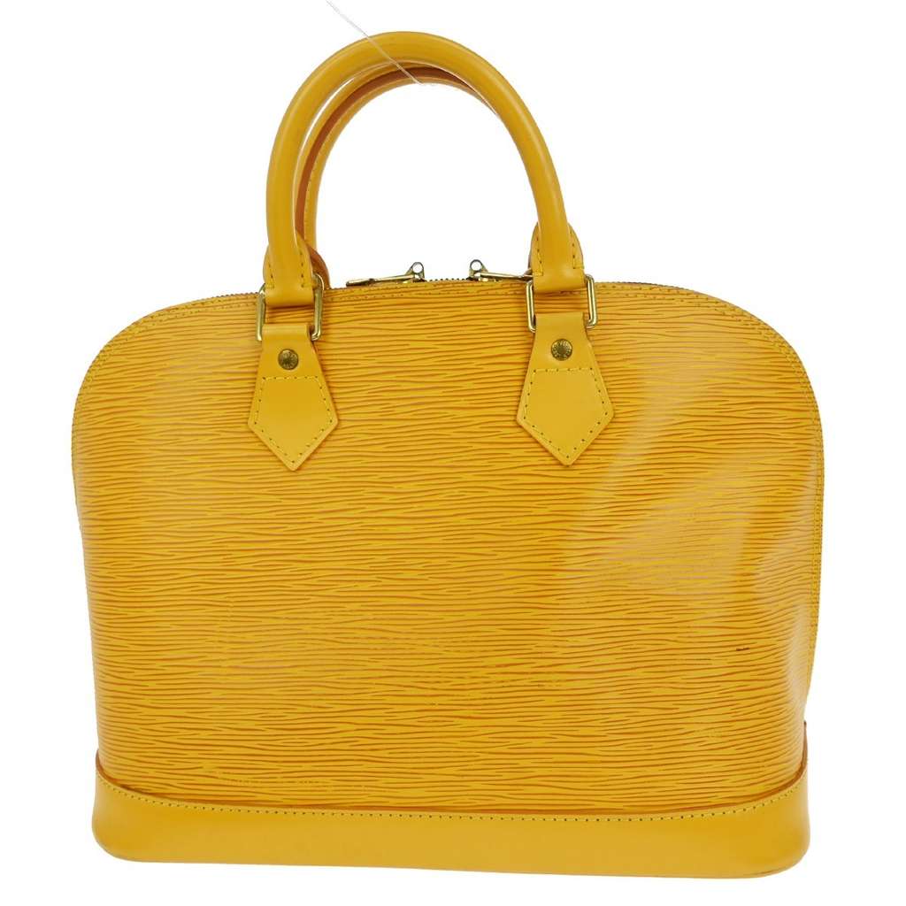 Louis Vuitton Alma Handbag Yellow Leather Good condition - Back View