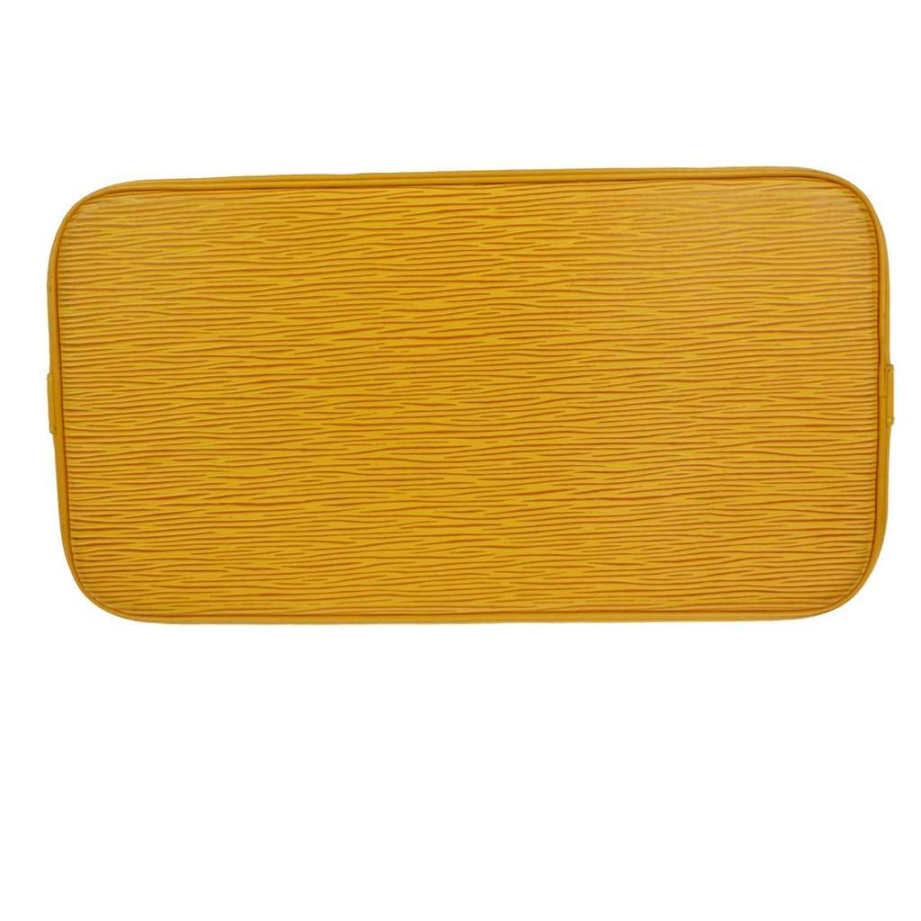 Louis Vuitton Alma Handbag Yellow Leather Good condition - Inside View