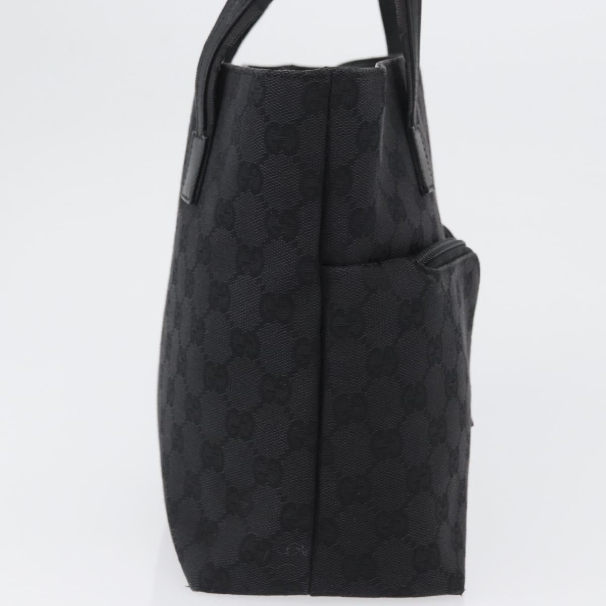 Gucci Double Pocket Tote Black Canvas Good condition - Model View