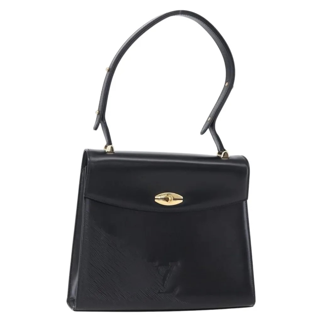 Louis Vuitton Opera Line Spartan Bag Black Leather Good - Front View