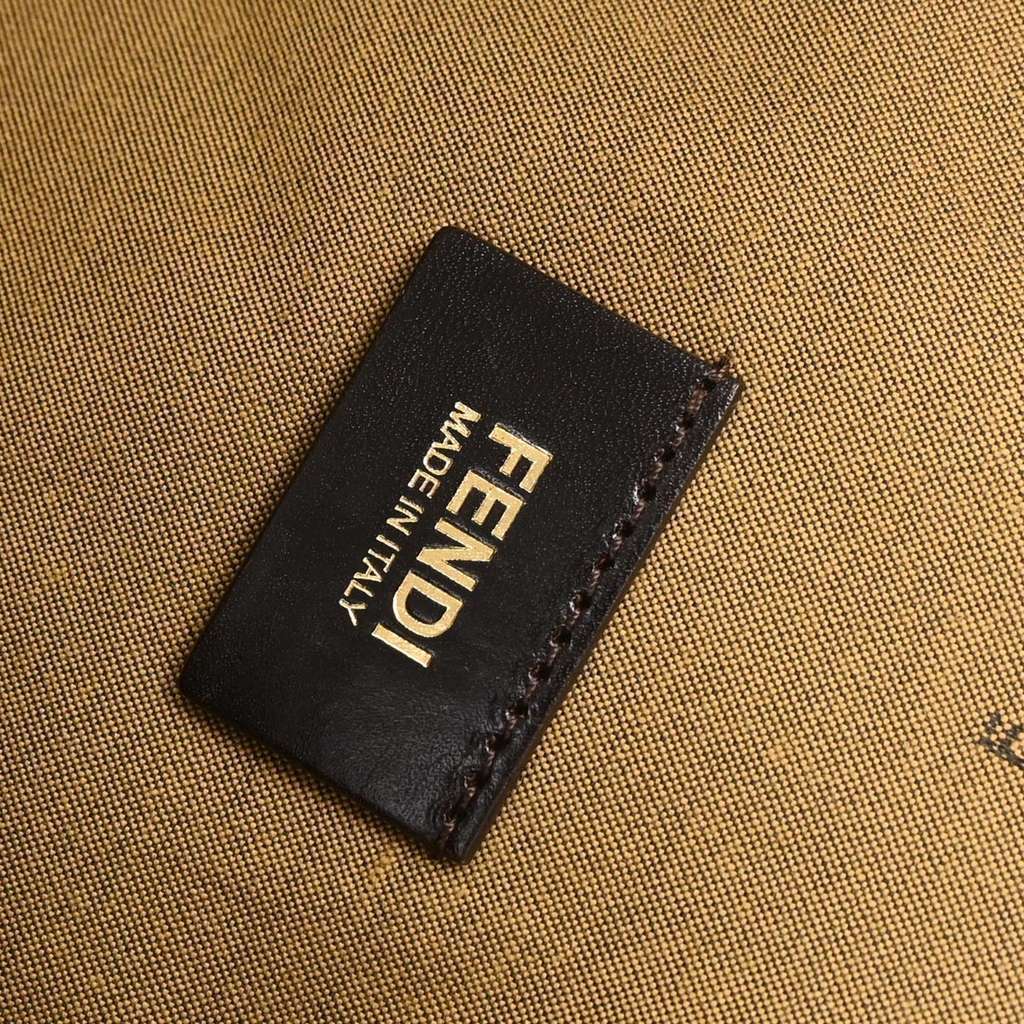 Fendi Special Shopping Tote Brown Canvas Good condition - Model View