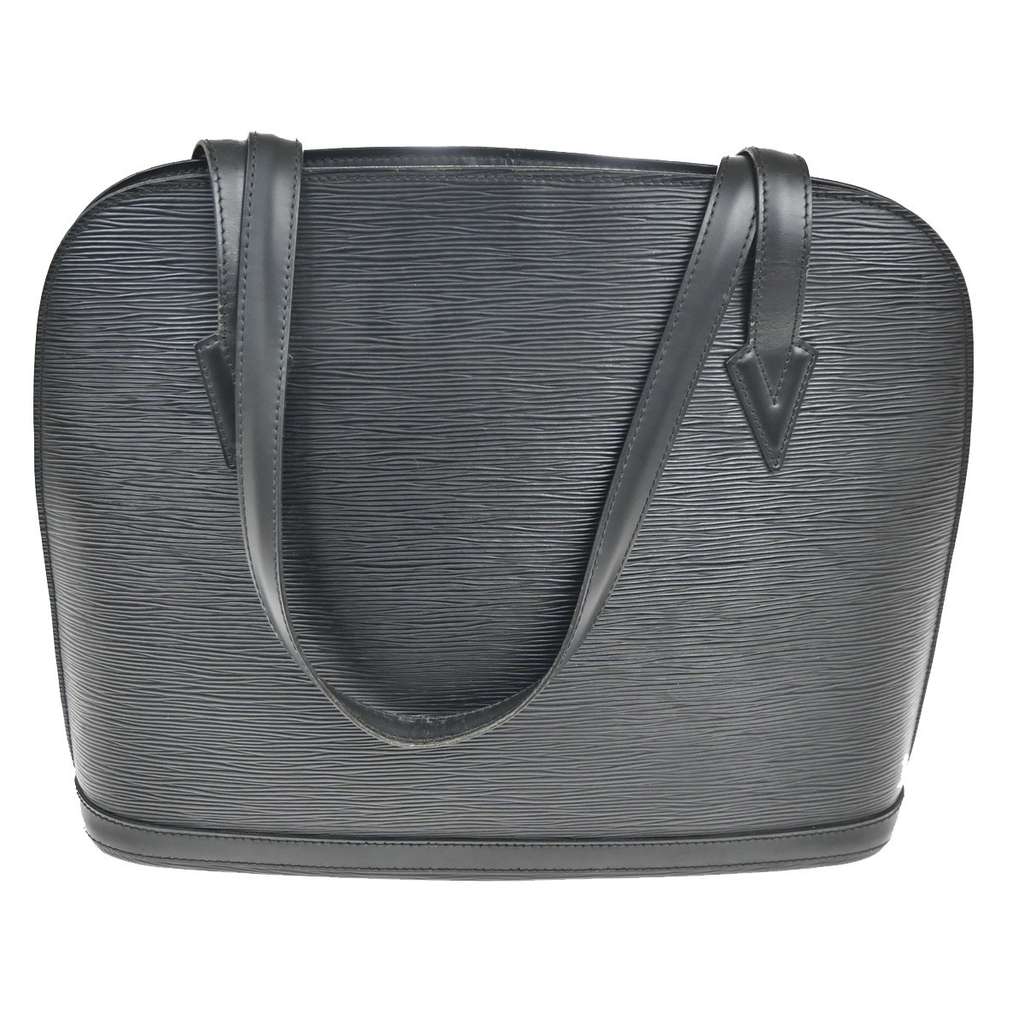 Louis Vuitton Lussac Handbag Black Leather Good condition - Back View