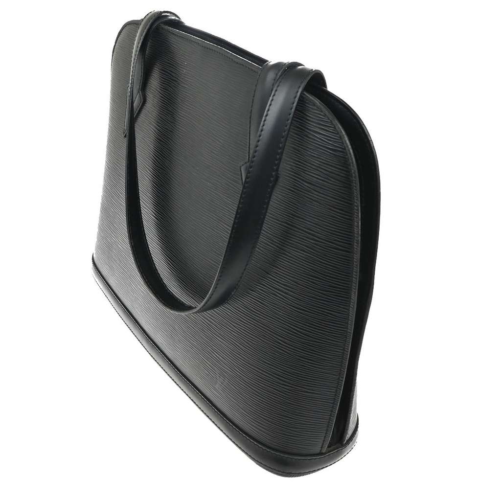 Louis Vuitton Lussac Handbag Black Leather Good condition - Inside View