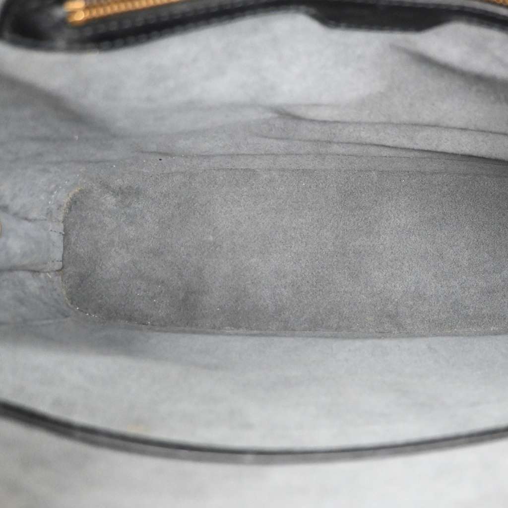 Louis Vuitton Lussac Handbag Black Leather Good condition - Box View