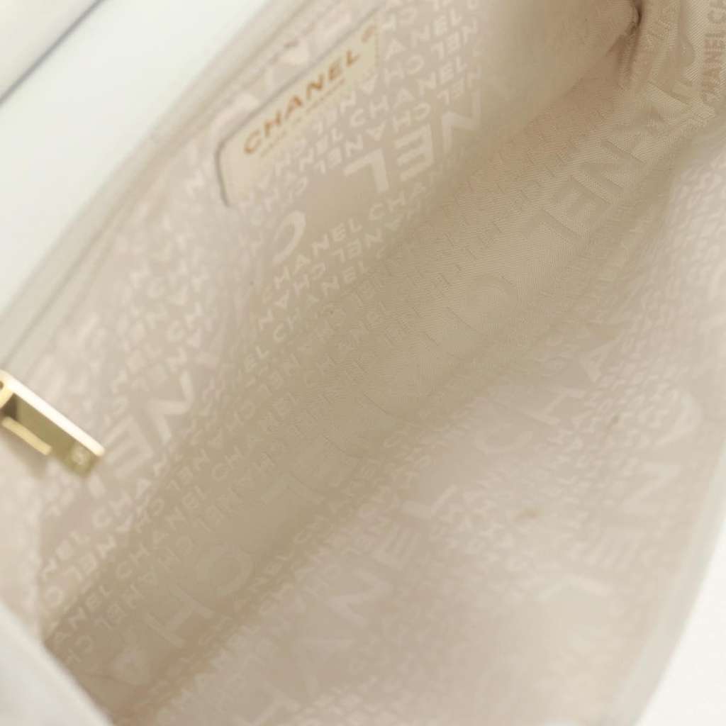 Chanel Chocolate Bar Mademoiselle Shoulder Bag Black Leather Good condition - Box View