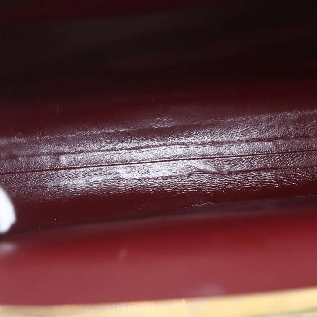 Cartier Must de Cartier Shoulder Bag Burgundy Leather Fair condition - Box View