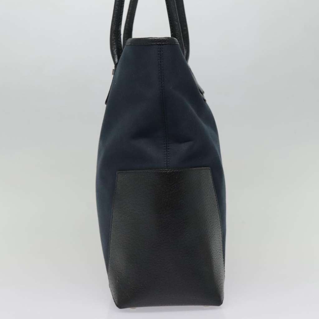 Salvatore Ferragamo Gancini Tote Navy Canvas Good condition - Inside View