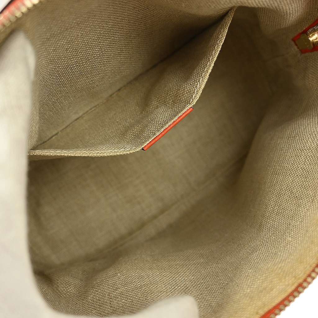 Gucci Convertible Dome Satchel Orange Leather Good condition - Inside View