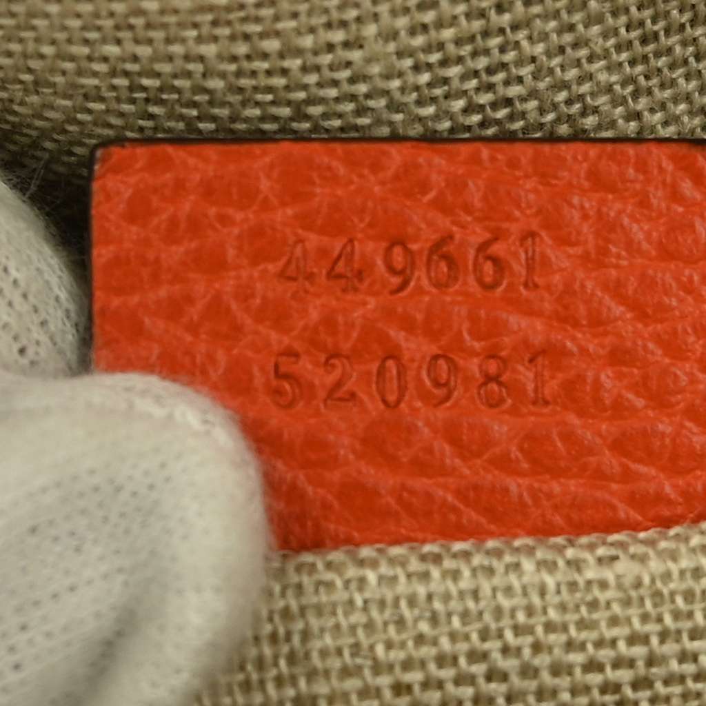 Gucci Convertible Dome Satchel Orange Leather Good condition - Box View