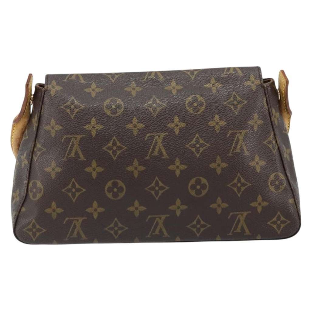 Louis Vuitton Looping Handbag Brown Canvas Fair condition - Back View