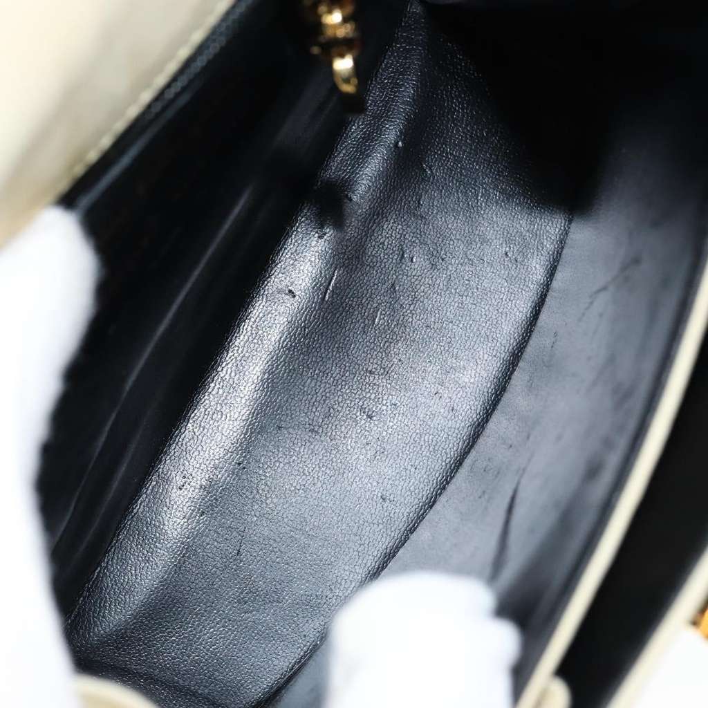 Salvatore Ferragamo Gancini Convertible Top Handle Bag Beige Suede Good condition - Box View