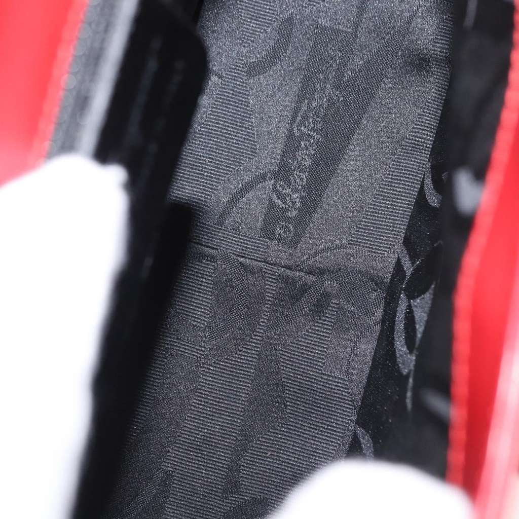 Salvatore Ferragamo Vala Handbag Red Leather Good condition - Box View