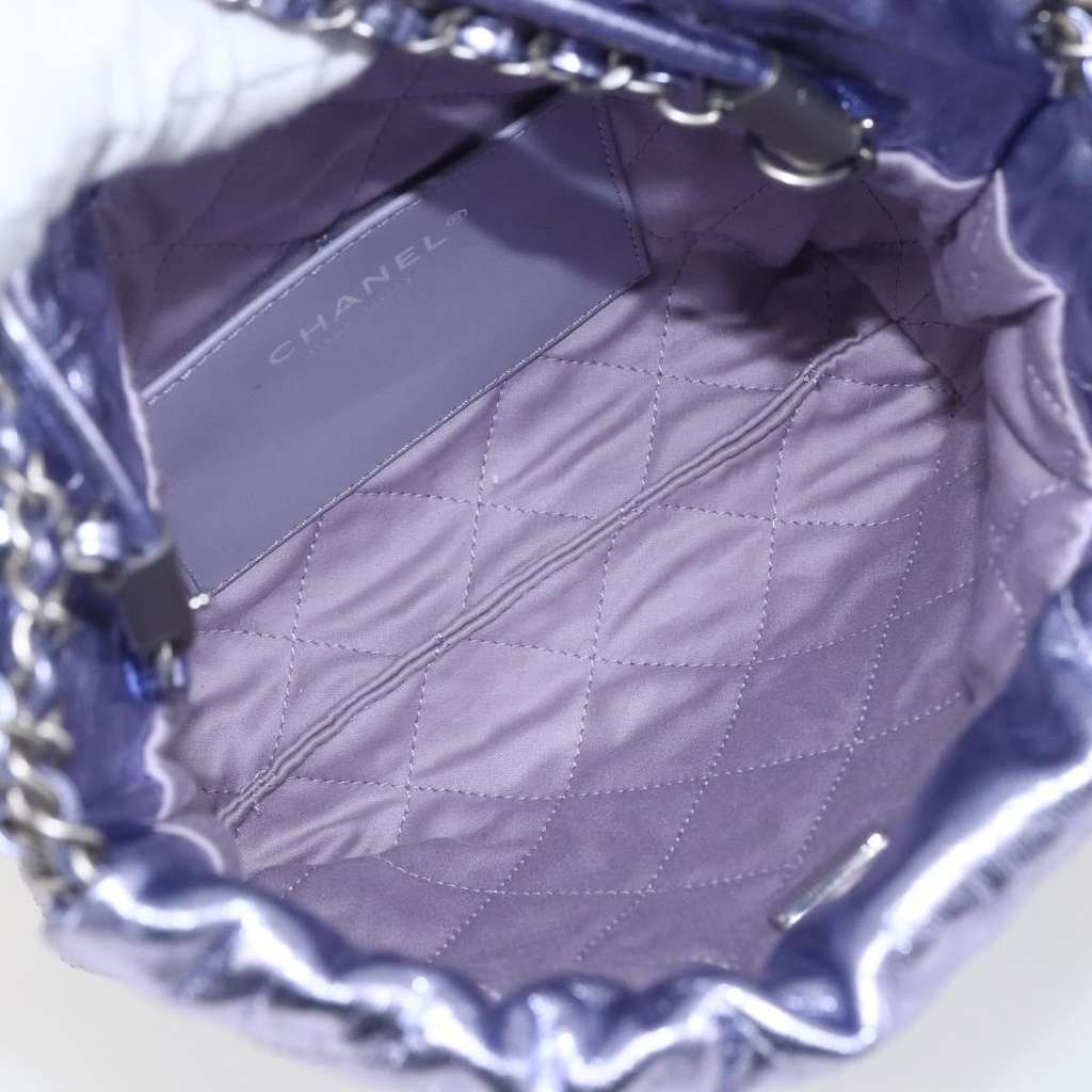 Chanel 22 Chain Hobo Purple Leather Good condition - Box View