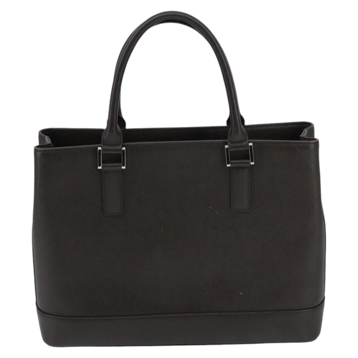 Burberry Vintage Handbag Brown Leather Good condition - Back View