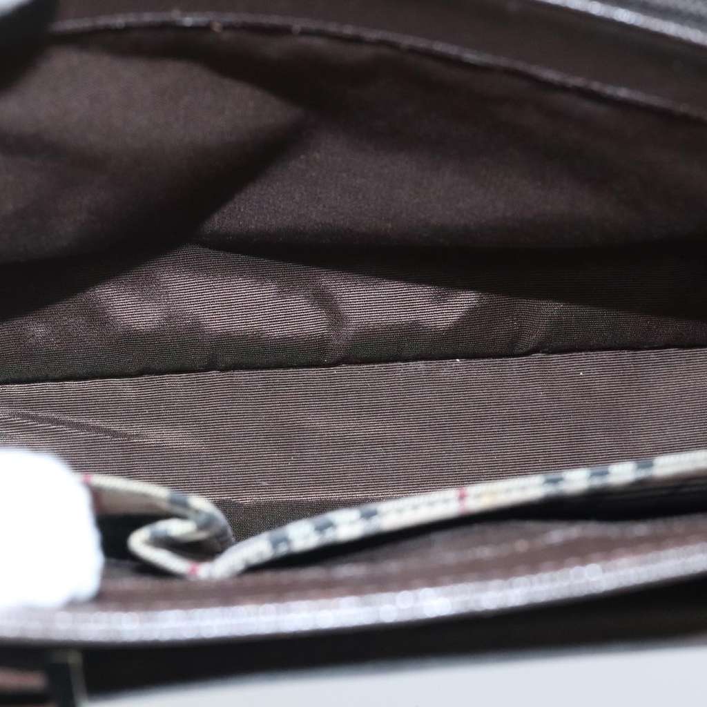 Burberry Vintage Handbag Brown Leather Good condition - Box View