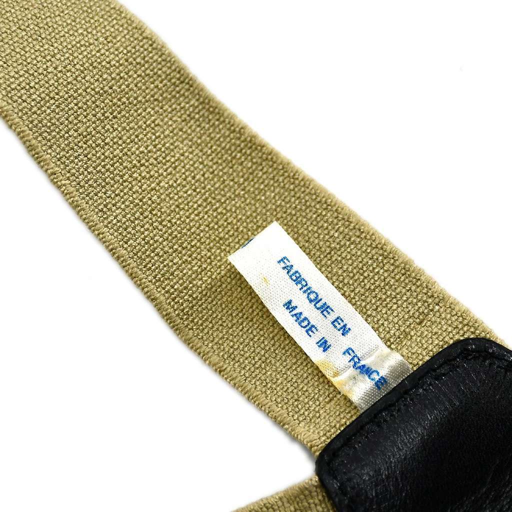 Chanel Logo Suspenders Beige Canvas Good condition - Box View