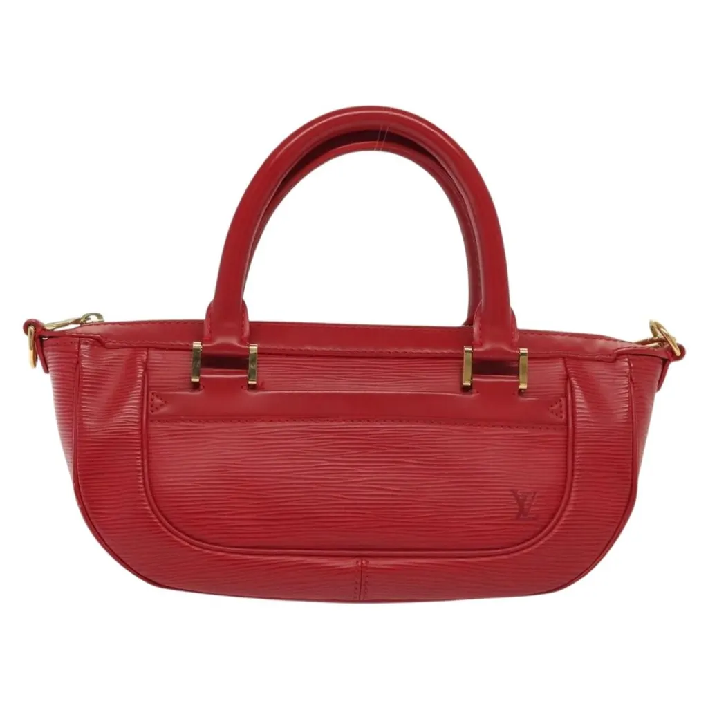Louis Vuitton Danura Handbag Red Leather Good - Front View