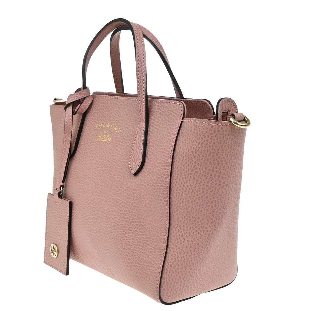 Gucci Swing Crossbody Bag Pink Leather Good condition - Inside View