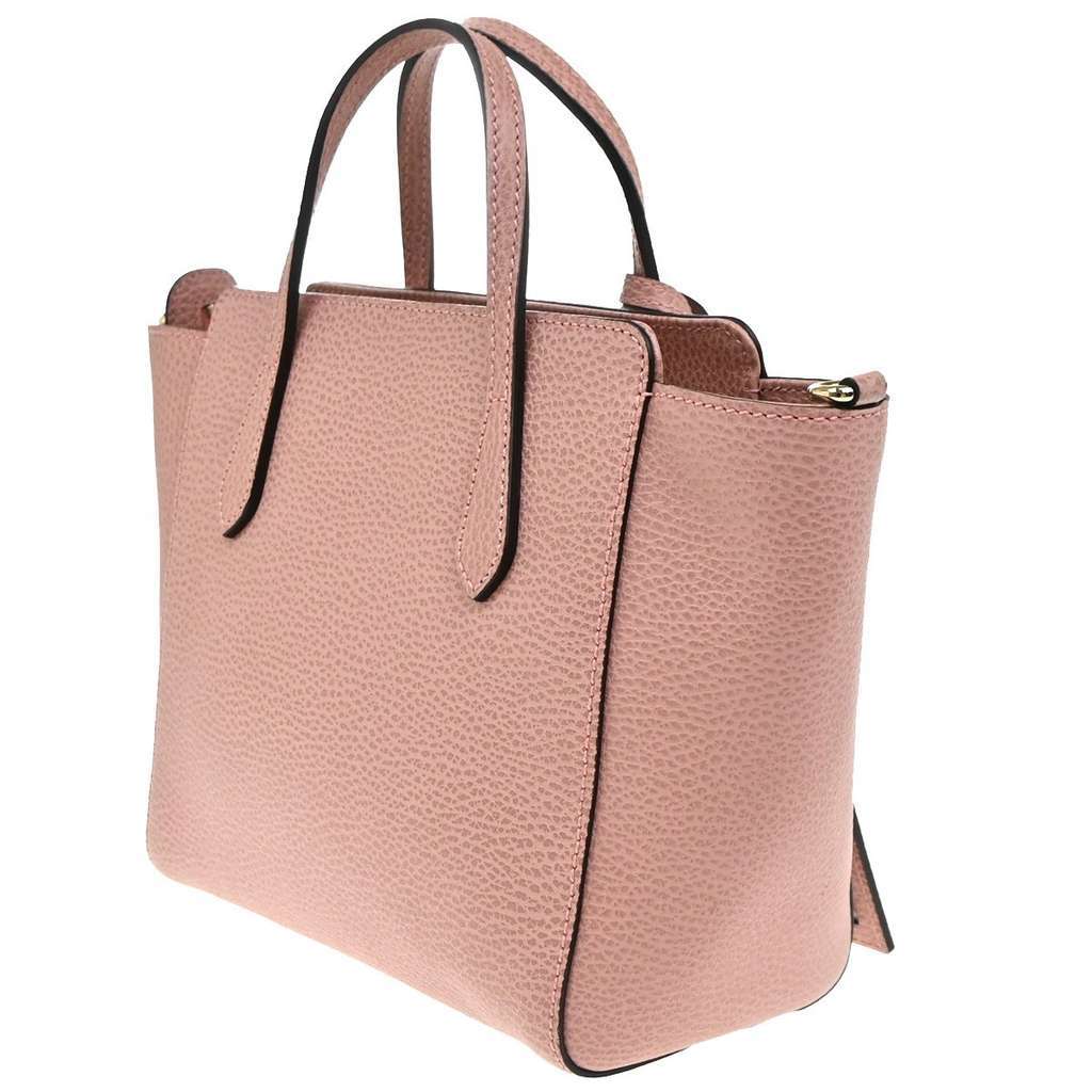 Gucci Swing Crossbody Bag Pink Leather Good condition - Model View