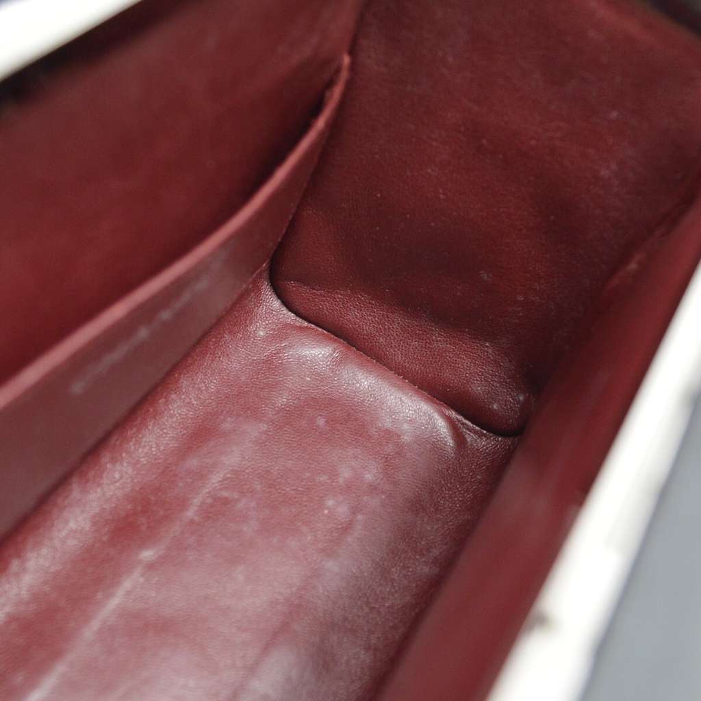 Chanel Vintage Metal Box Bag Black Leather Good condition - Inside View