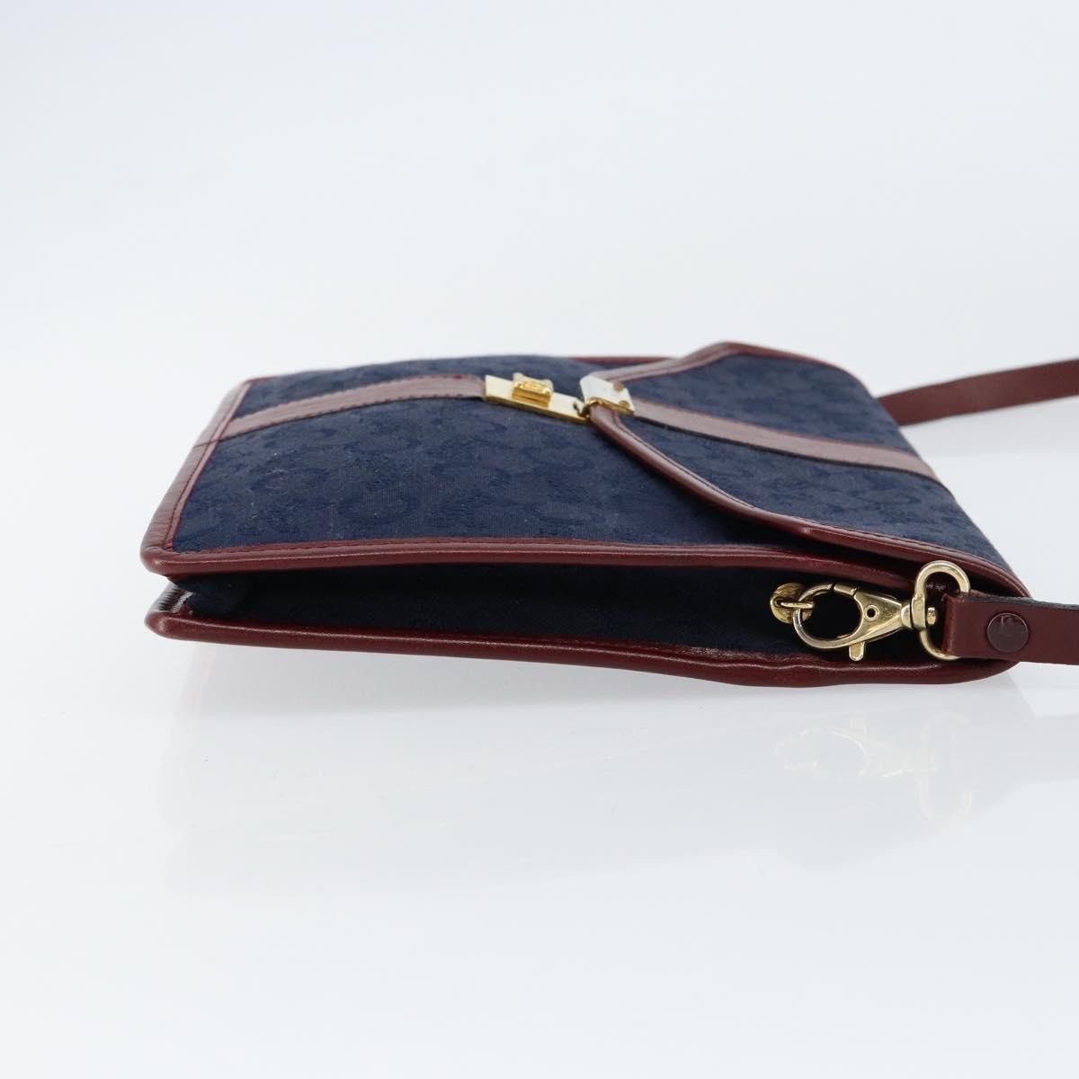 Celine C Macadam Shoulder bag Navy Canvas Good condition - Inside View