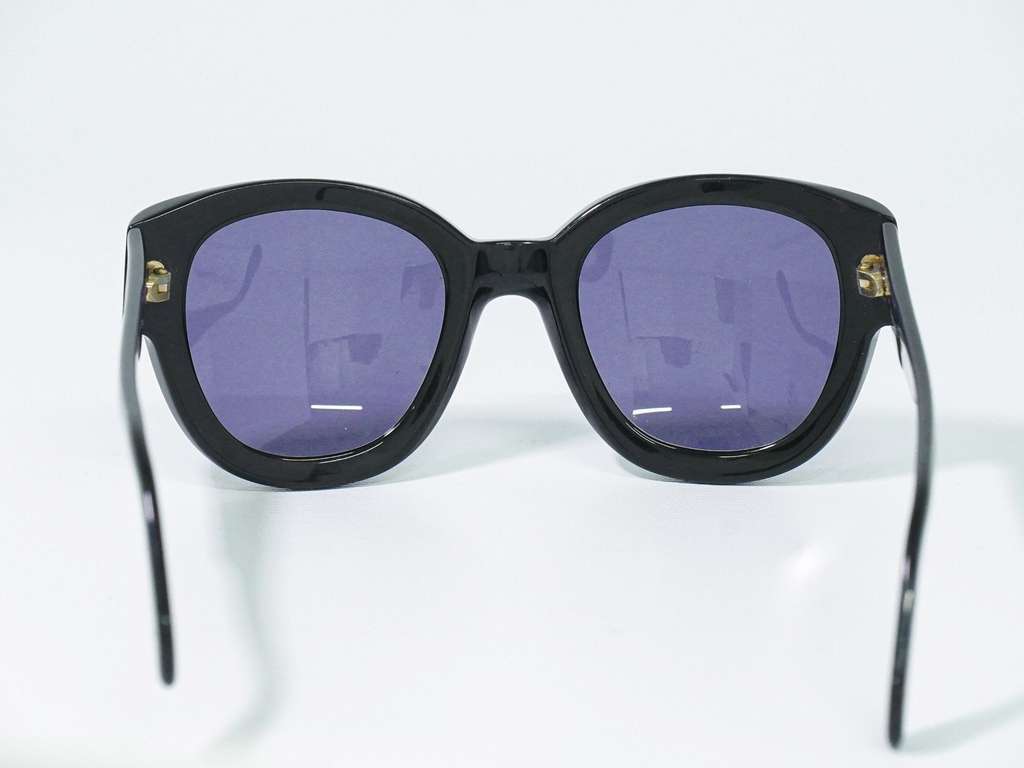 Chanel CHANEL Logo Sunglasses Eye Wear Black Plastic Good condition - Back View